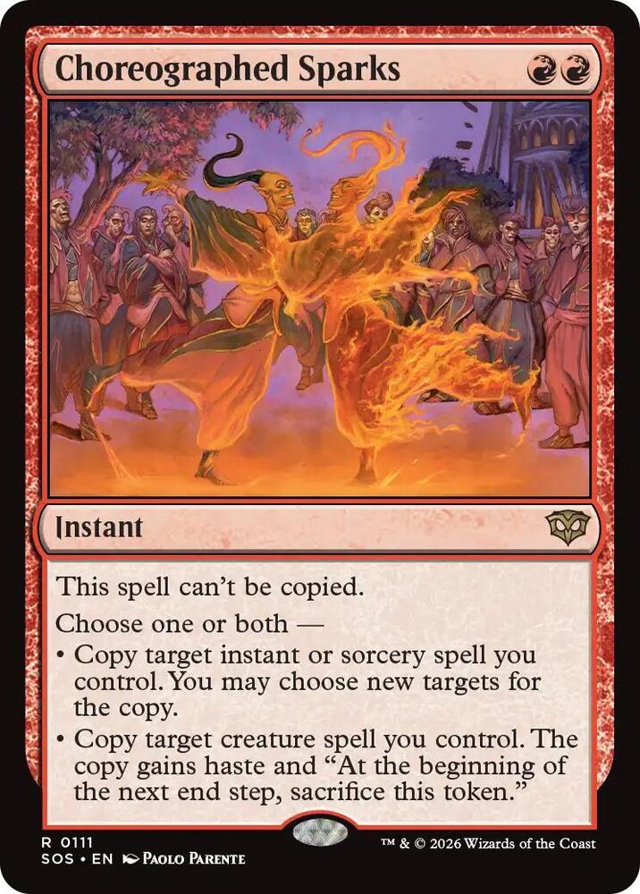 Magic: The Gathering Secrets of Strixhaven Choreographed Sparks 111 R Near Mint Foil (German)