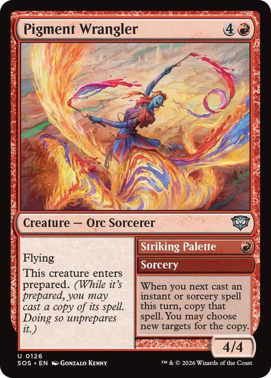 Magic: The Gathering Secrets of Strixhaven Pigment Wrangler 126 U Near Mint (Italian)