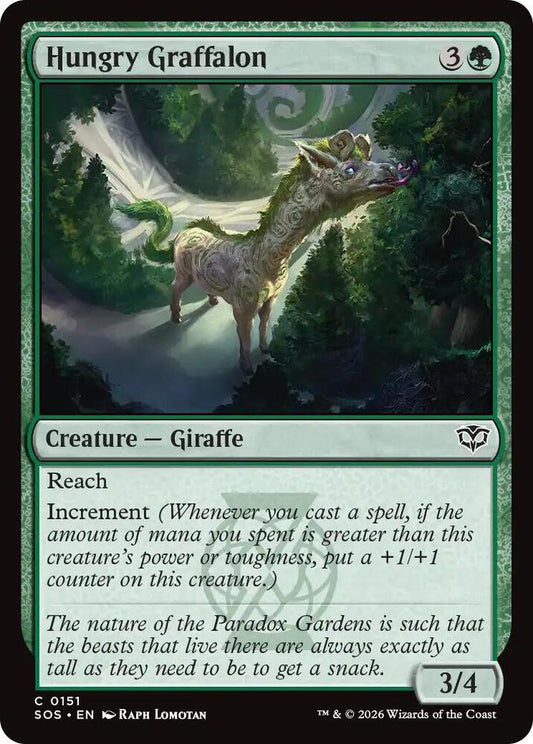 Magic: The Gathering Secrets of Strixhaven Hungry Graffalon 151 C Near Mint Foil (Japanese)
