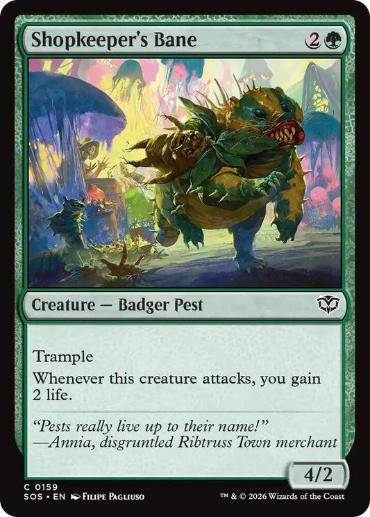 Magic: The Gathering Secrets of Strixhaven Shopkeeper's Bane 159 C Near Mint (French)