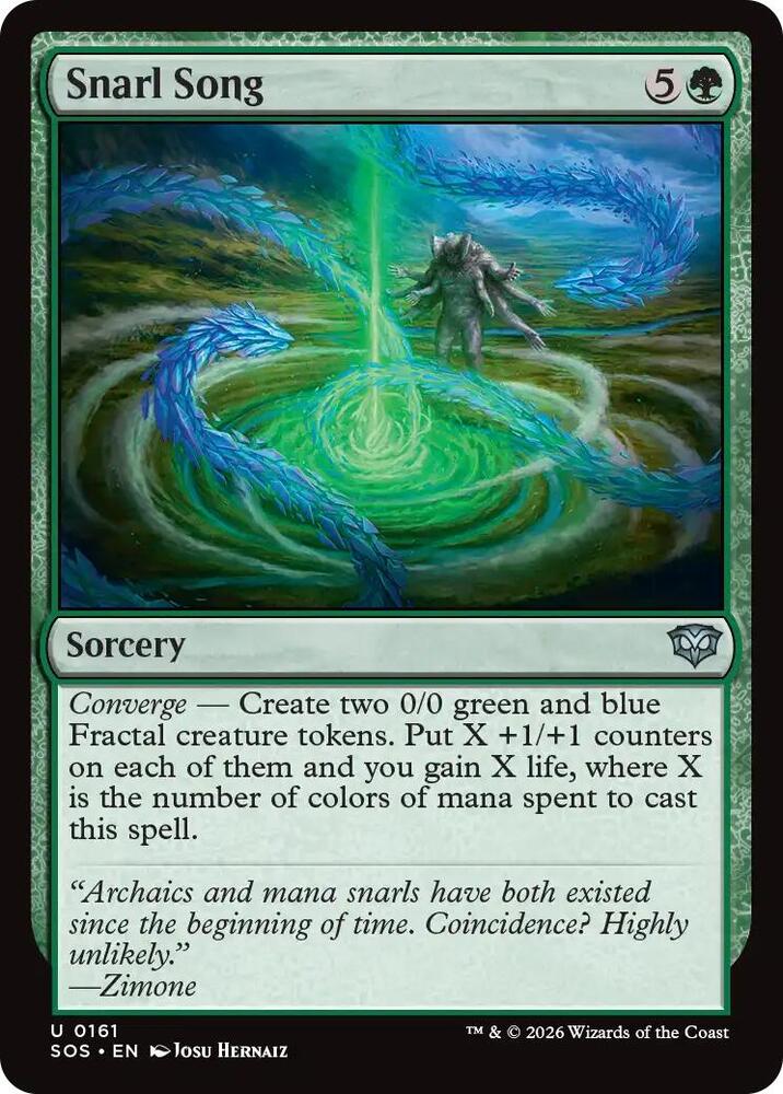 Magic: The Gathering Secrets of Strixhaven Snarl Song 161 U Near Mint (German)