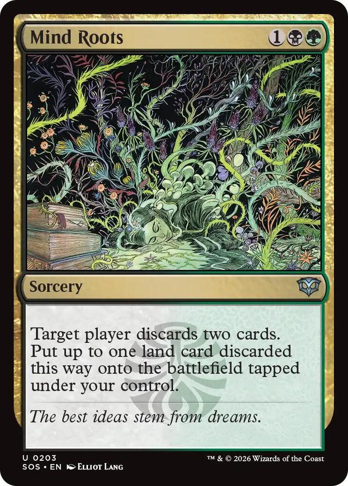 Magic: The Gathering Secrets of Strixhaven Mind Roots 203 U Near Mint Foil (Spanish)