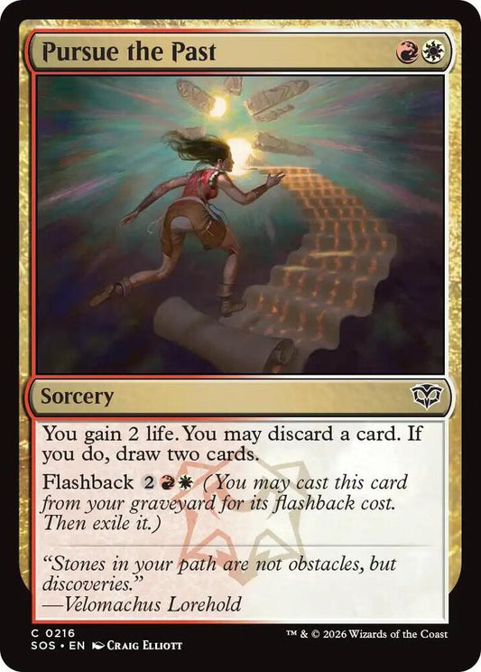 Magic: The Gathering Secrets of Strixhaven Pursue the Past 216 C Near Mint (Japanese)