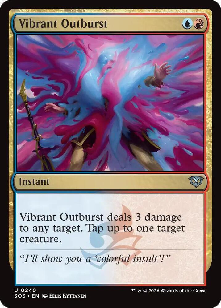 Magic: The Gathering Secrets of Strixhaven Vibrant Outburst 240 U Near Mint (Spanish)