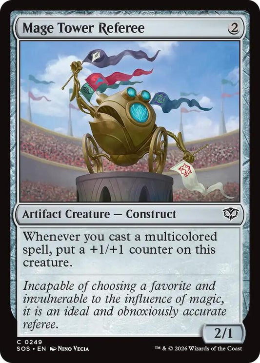 Magic: The Gathering Secrets of Strixhaven Mage Tower Referee 249 C Near Mint Foil (Spanish)