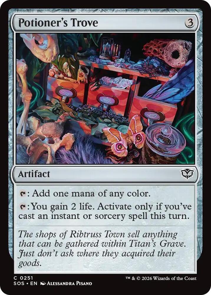 Magic: The Gathering Secrets of Strixhaven Potioner's Trove 251 C Near Mint Foil