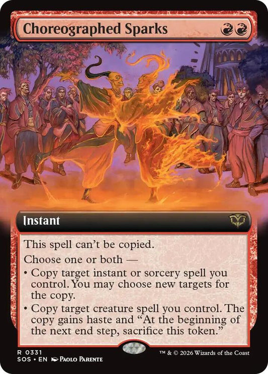 Magic: The Gathering Secrets of Strixhaven Choreographed Sparks (Extended Art) 331 R Near Mint Foil