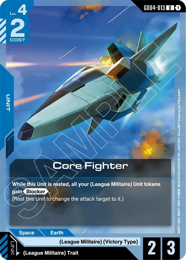 Gundam Card Game Phantom Aria Core Fighter GD04-013 Uncommon Near Mint