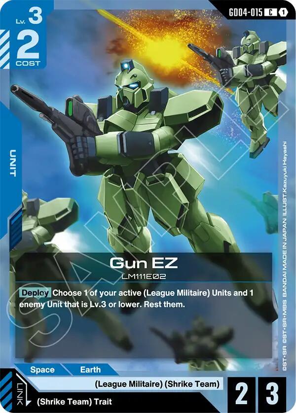 Gundam Card Game Phantom Aria Gun EZ GD04-015 Common Near Mint