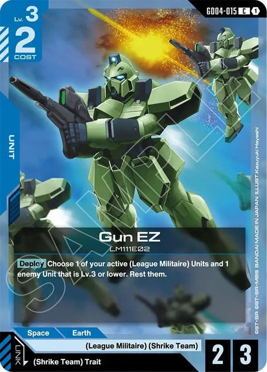 Gundam Card Game Phantom Aria Gun EZ GD04-015 Common Near Mint
