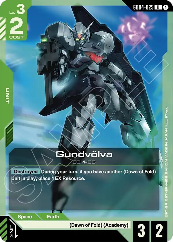 Gundam Card Game Phantom Aria Gundvolva GD04-025 Uncommon Near Mint
