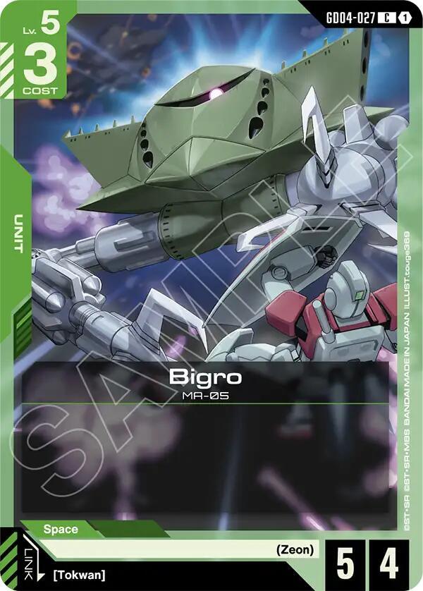 Gundam Card Game Phantom Aria Bigro GD04-027 Common Near Mint