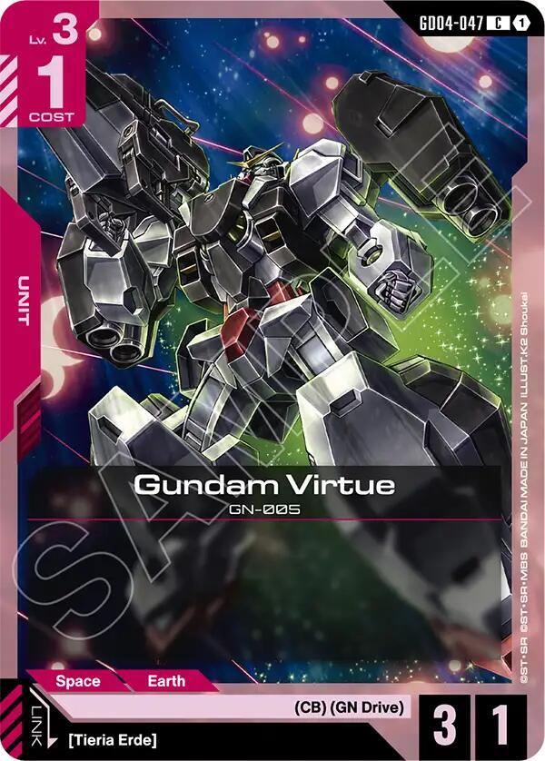 Gundam Card Game Phantom Aria Gundam Virtue GD04-047 Common Near Mint