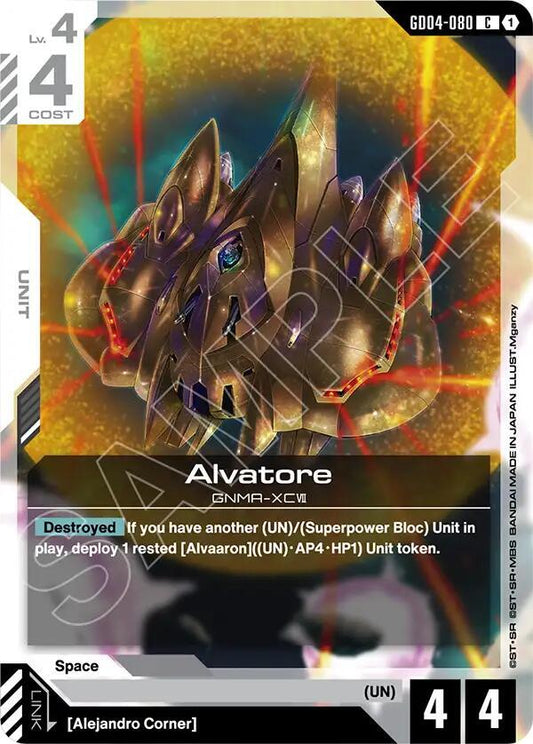 Gundam Card Game Phantom Aria Alvatore GD04-080 Common Near Mint
