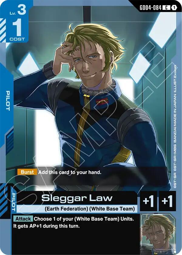 Gundam Card Game Phantom Aria Sleggar Law GD04-084 Common Near Mint