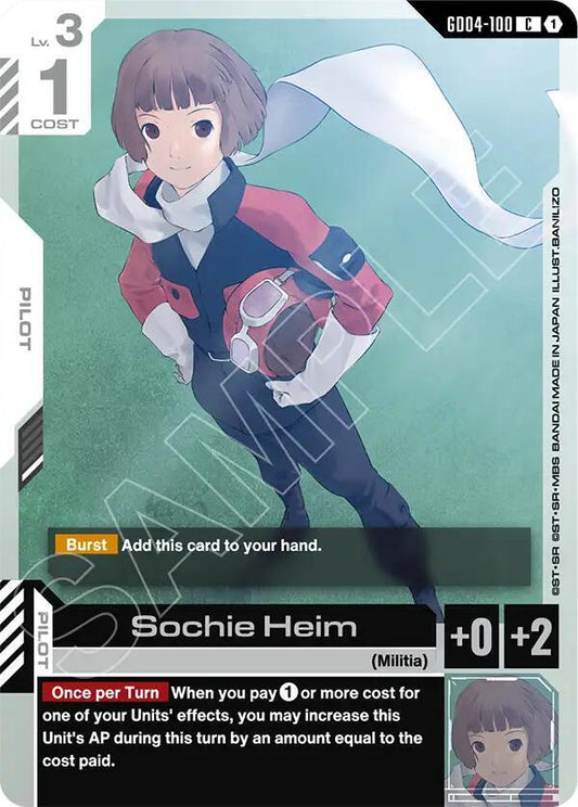 Gundam Card Game Phantom Aria Sochie Heim GD04-100 Common Near Mint