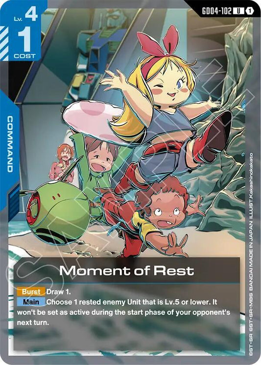 Gundam Card Game Phantom Aria Moment of Rest GD04-102 Uncommon Near Mint