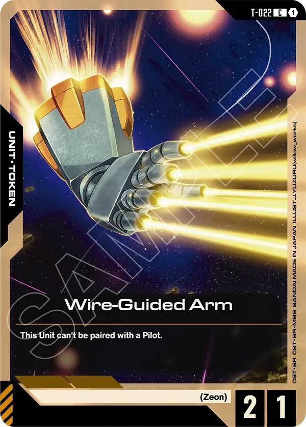 Gundam Card Game Phantom Aria Wire-Guided Arm T-022 Common Near Mint