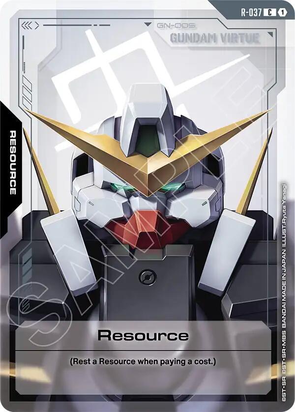 Gundam Card Game Phantom Aria Resource (R-037) R-037 Common Near Mint