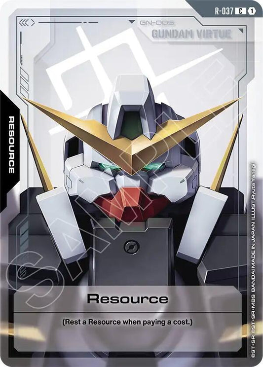 Gundam Card Game Phantom Aria Resource (R-037) R-037 Common Near Mint
