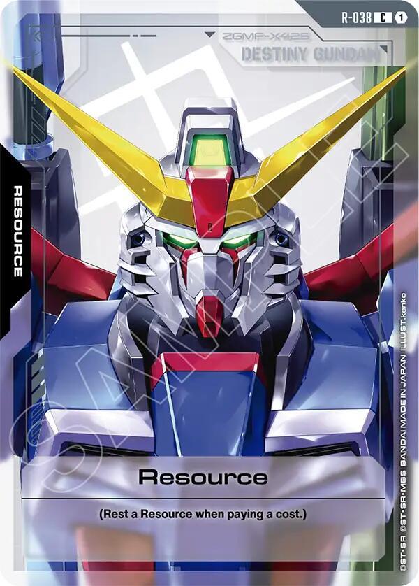 Gundam Card Game Phantom Aria Resource (R-038) R-038 Common Near Mint