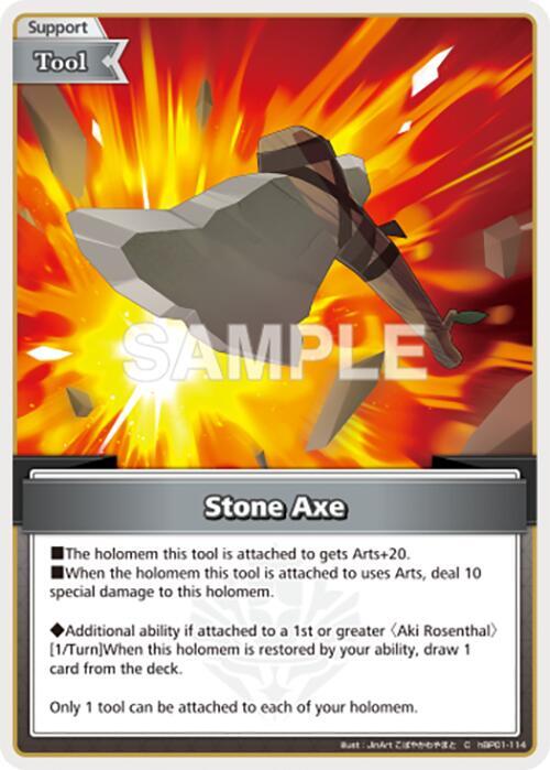 hololive OFFICIAL CARD GAME Enchant Regalia Stone Axe (C) hBP01-114 Common Near Mint