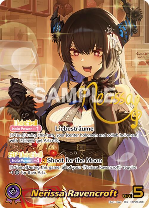 hololive OFFICIAL CARD GAME Enchant Regalia Nerissa Ravencroft (SEC) hBP05-006 Secret Rare Near Mint Foil