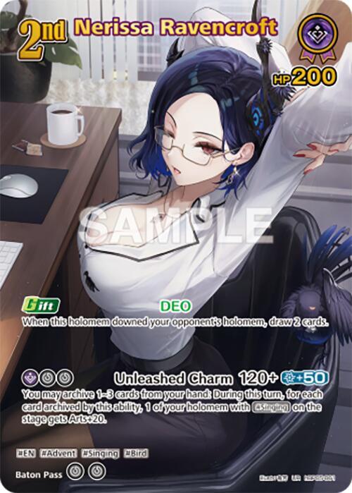 hololive OFFICIAL CARD GAME Enchant Regalia Nerissa Ravencroft (UR) hBP05-061 Ultra Rare Near Mint Foil