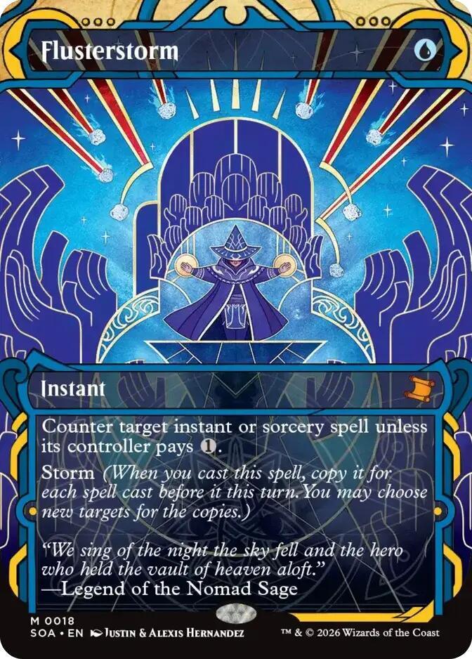 Magic: The Gathering Secrets of Strixhaven: Mystical Archive Flusterstorm 18 M Near Mint Foil