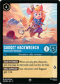 Disney Lorcana Wilds Unknown Gadget Hackwrench - Resourceful Mechanic 145/204 Super Rare Near Mint Cold Foil