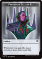 Magic: The Gathering Secrets of Strixhaven Professor Dellian Fel // Pest (0008) Double-Sided Token 13 // 8 T Near Mint (Spanish)