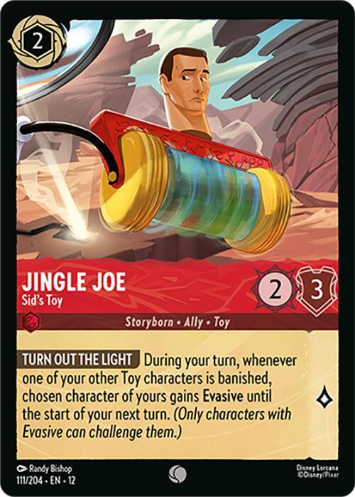 Disney Lorcana Wilds Unknown Jingle Joe - Sid's Toy 111/204 Common Near Mint Cold Foil