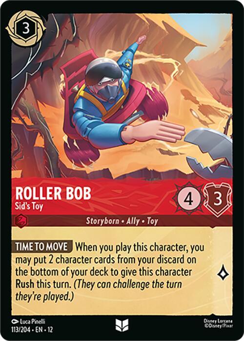Disney Lorcana Wilds Unknown Roller Bob - Sid's Toy 113/204 Uncommon Near Mint