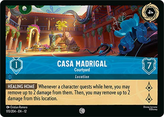 Disney Lorcana Wilds Unknown Casa Madrigal - Courtyard 170/204 Common Near Mint