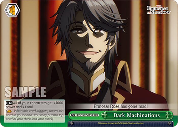 Weiss Schwarz The Eminence in Shadow Dark Machinations (RRR) EIS/SX07-025R Triple Rare Near Mint