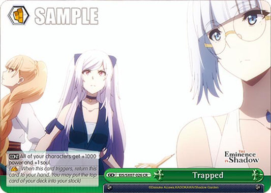 Weiss Schwarz The Eminence in Shadow Trapped EIS/SX07-026 Climax Rare Near Mint