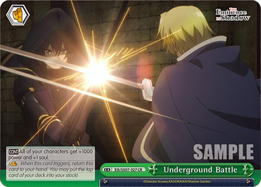 Weiss Schwarz The Eminence in Shadow Underground Battle EIS/SX07-027 Climax Rare Near Mint
