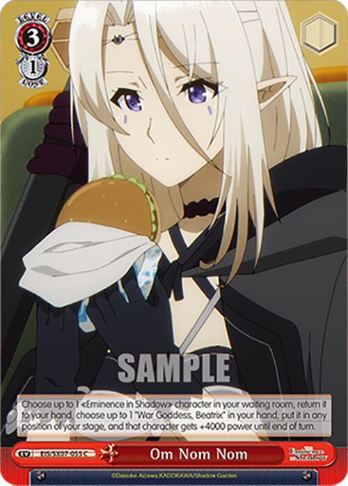 Weiss Schwarz The Eminence in Shadow Om Nom Nom EIS/SX07-055 Common Near Mint
