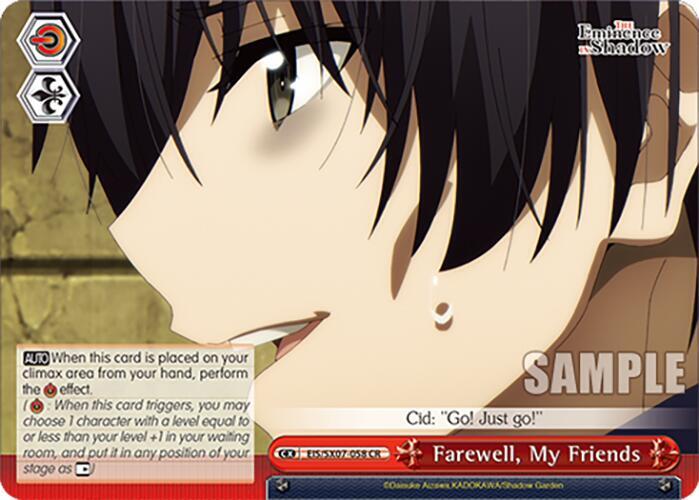 Weiss Schwarz The Eminence in Shadow Farewell, My Friends EIS/SX07-058 Climax Rare Near Mint
