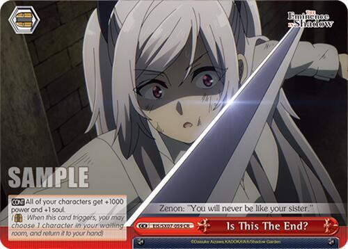 Weiss Schwarz The Eminence in Shadow Is This The End? EIS/SX07-059 Climax Rare Near Mint