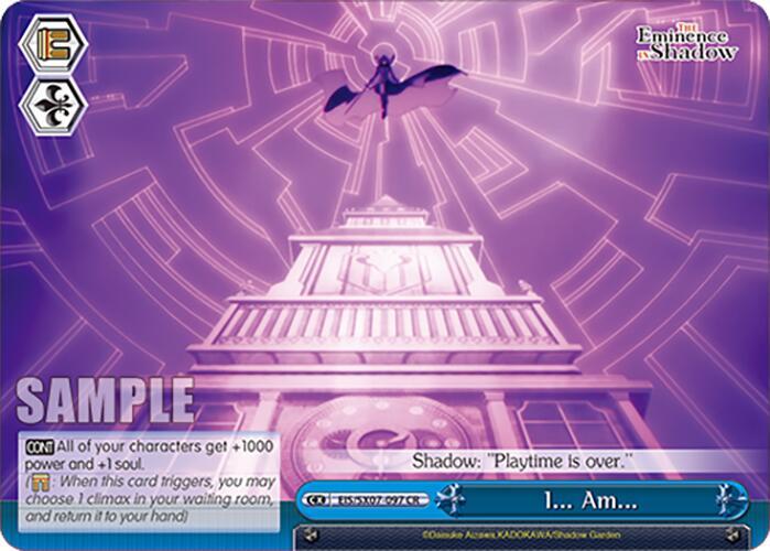 Weiss Schwarz The Eminence in Shadow I... Am... EIS/SX07-097 Climax Rare Near Mint