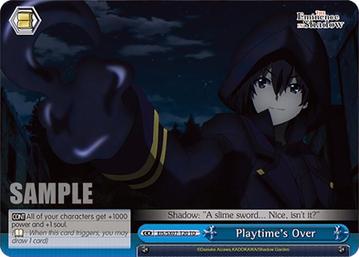 Weiss Schwarz The Eminence in Shadow Playtime's Over EIS/SX07-T20 Trial Deck Near Mint