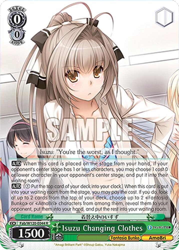 Weiss Schwarz Fujimi Fantasia Bunko Vol.2 Isuzu Changing Clothes Fab/W120-E044 R Rare Near Mint
