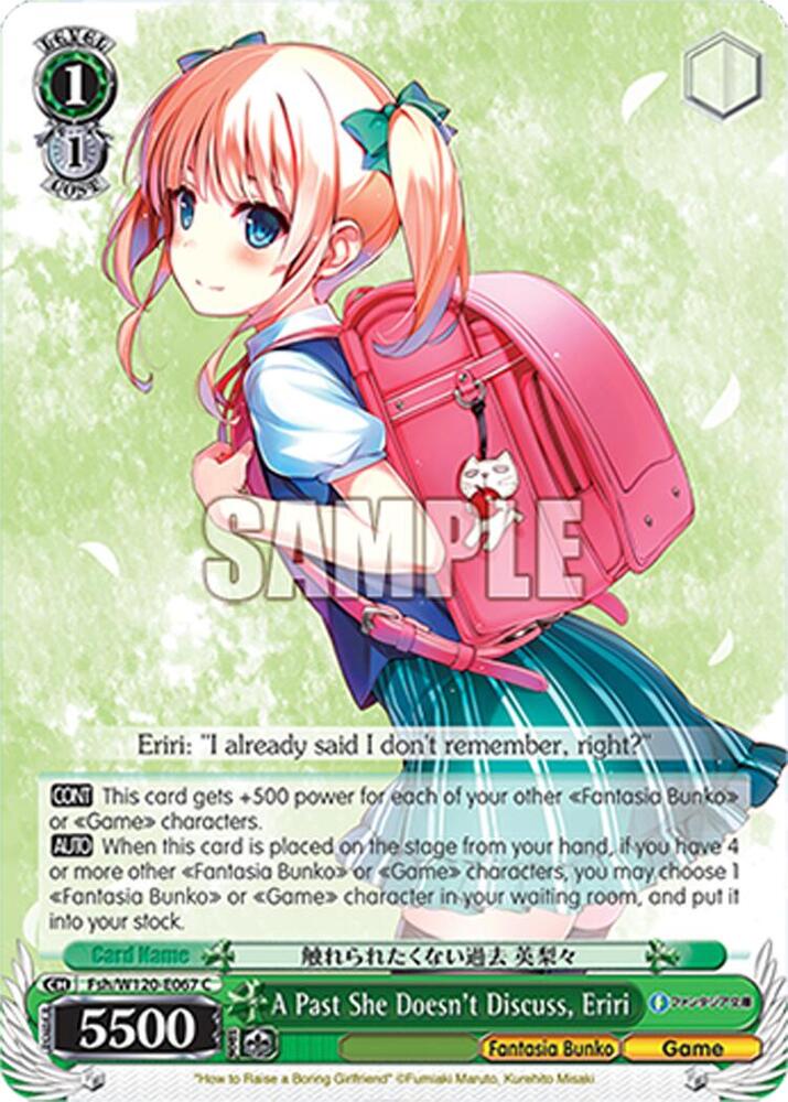 Weiss Schwarz Fujimi Fantasia Bunko Vol.2 A Past She Doesn't Discuss, Eriri Fsh/W120-E067 C Common Near Mint