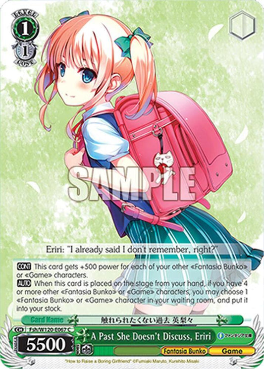 Weiss Schwarz Fujimi Fantasia Bunko Vol.2 A Past She Doesn't Discuss, Eriri Fsh/W120-E067 C Common Near Mint