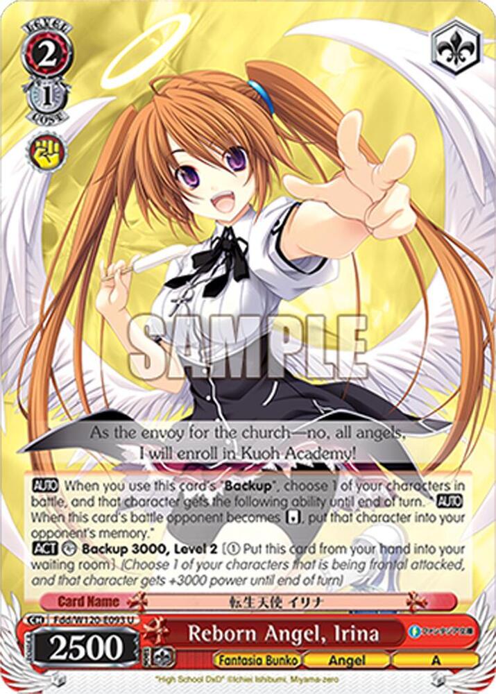 Weiss Schwarz Fujimi Fantasia Bunko Vol.2 Reborn Angel, Irina Fdd/W120-E093 U Uncommon Near Mint