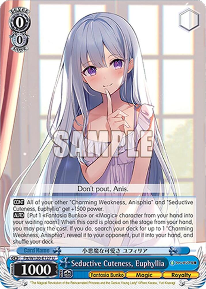 Weiss Schwarz Fujimi Fantasia Bunko Vol.2 Seductive Cuteness, Euphyllia Ftt/W120-E127 U Uncommon Near Mint