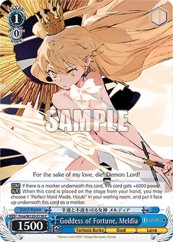 Weiss Schwarz Fujimi Fantasia Bunko Vol.2 Goddess of Fortune, Meldia Fma/W120-E138 C Common Near Mint