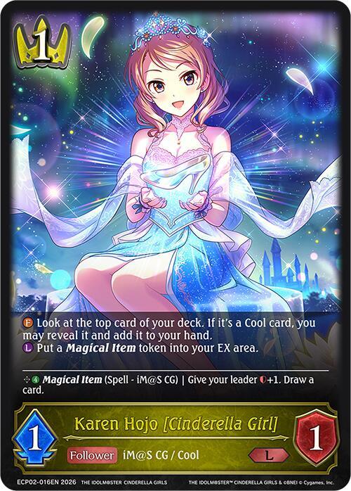 Shadowverse: Evolve ECP02: THE IDOLM@STER CINDERELLA GIRLS Karen Hojo [Cinderella Girl] ECP02-016EN Legendary Near Mint