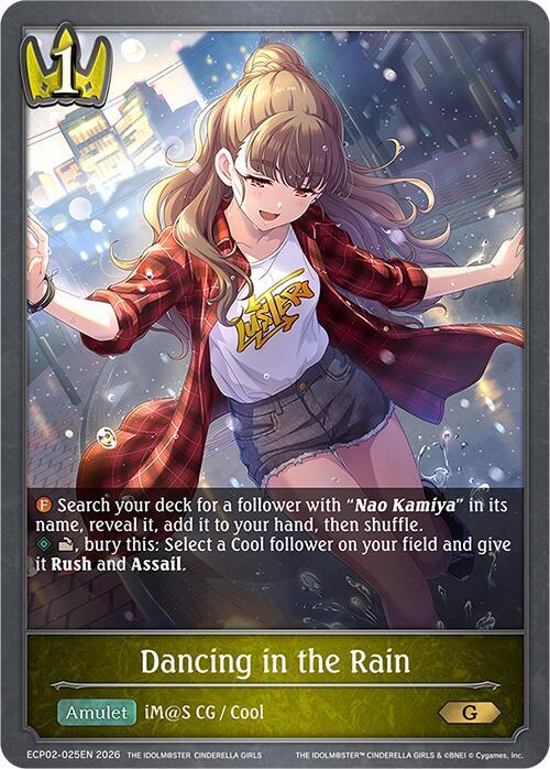 Shadowverse: Evolve ECP02: THE IDOLM@STER CINDERELLA GIRLS Dancing in the Rain ECP02-025EN Gold Near Mint